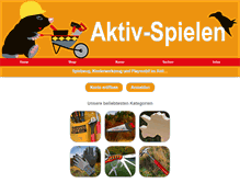 Tablet Screenshot of aktiv-spielen.de